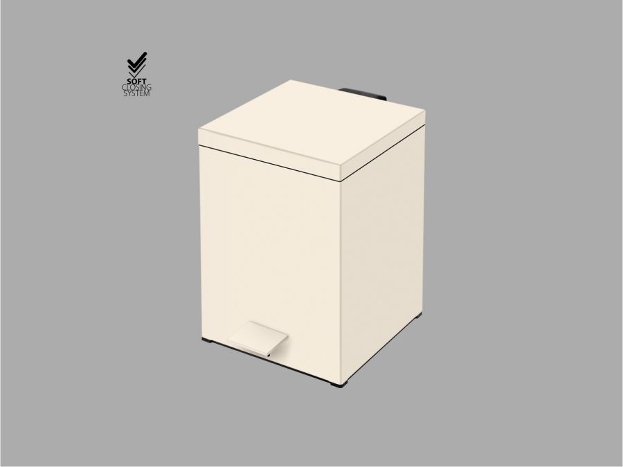 Sanco Waste Bins Χαρτοδοχείο 5lt Μπεζ ματ 90677-Μ102