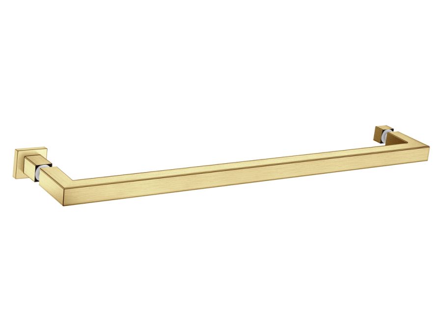 Sanco Glass Door Accessories Λαβή / Πετσετοθήκη PVD χρυσό ορείχαλκο βουρτσιστό GL0723-PVD-02BR