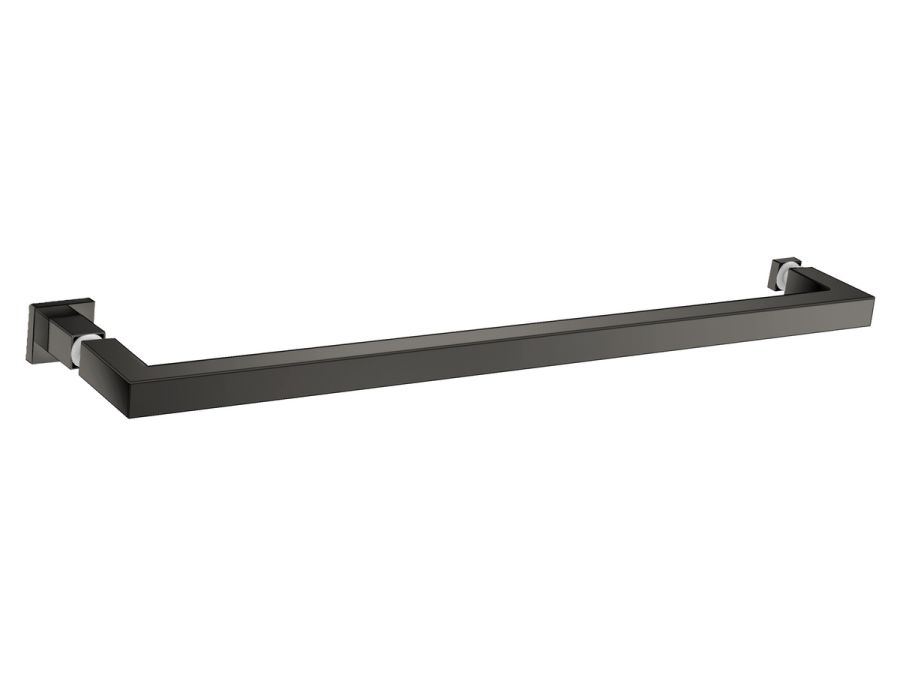 Sanco Glass Door Accessories Λαβή / Πετσετοθήκη PVD gun metal γυαλιστερό GL0723-PVD-05PL