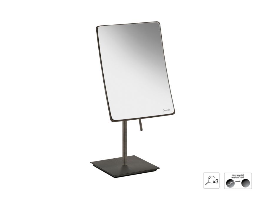 Sanco Cosmetic mirrors Μεγεθυντικός καθρέπτης x3 Σκούρο μπρονζέ ματ MR-303-DM25