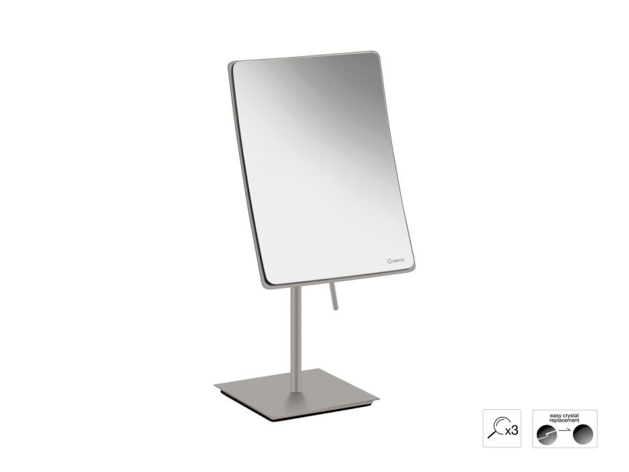 Sanco Cosmetic mirrors Μεγεθυντικός καθρέπτης x3 Γκρι τσιμέντου ματ MR-303-M104