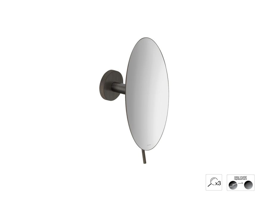 Sanco Cosmetic mirrors Μεγεθυντικός καθρέπτης x3 Σκούρο μπρονζέ ματ MR-702-DM25