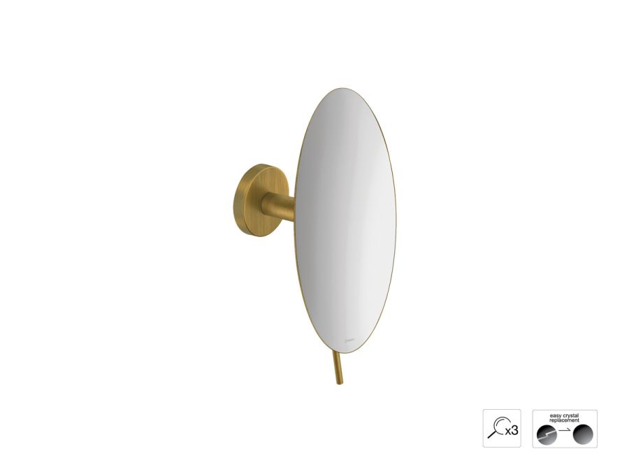 Sanco Cosmetic mirrors Μεγεθυντικός καθρέπτης x3 Μπρονζέ ματ MR-702-Μ25