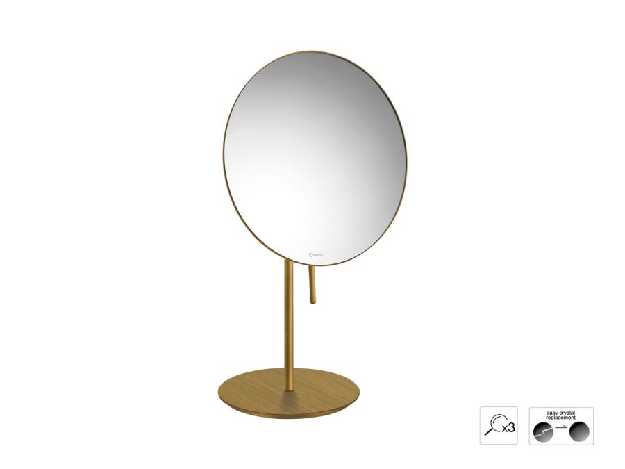 Sanco Cosmetic mirrors Μεγεθυντικός καθρέπτης x3 Μπρονζέ ματ MR-703-Μ25