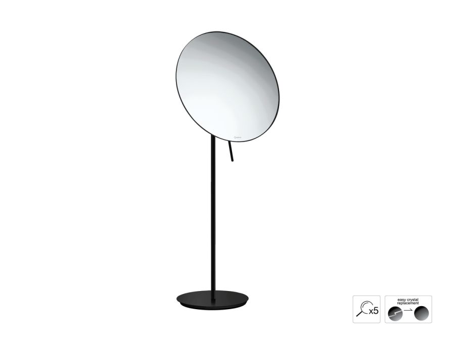 Sanco Cosmetic mirrors Μεγεθυντικός καθρέπτης x5 Μαύρο ματ MR-766-Μ116