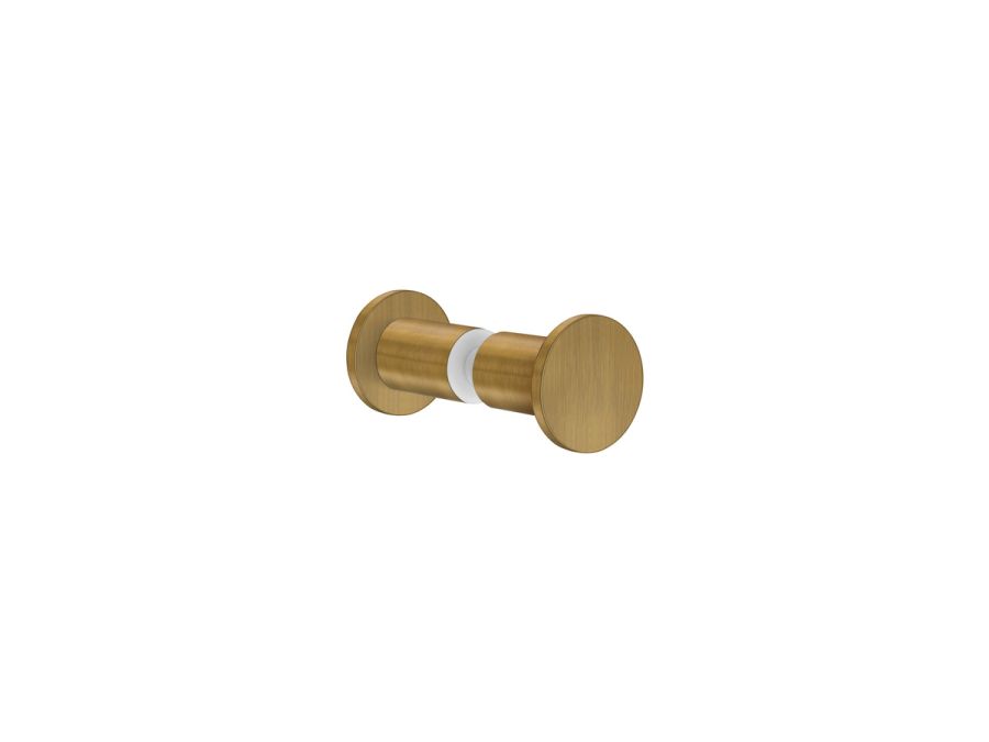 Sanco Glass Door Accessories Διπλό Πόμολο / Άγκιστρο Μπρονζέ ματ SET-GL0670-Μ25