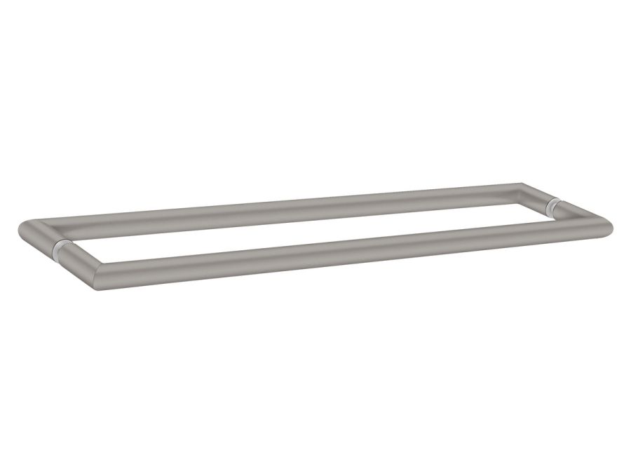 Sanco Glass Door Accessories Διπλή Λαβή / Πετσετοθήκη Γκρι τσιμέντου ματ SET-GL0715-M104