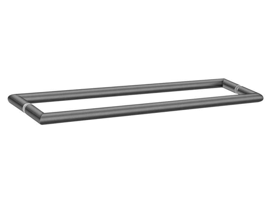 Sanco Glass Door Accessories Διπλή Λαβή / Πετσετοθήκη PVD gun metal βουρτσιστό SET-GL0715-PVD-05BR