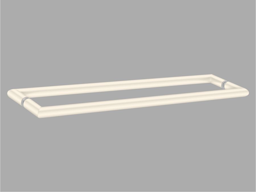 Sanco Glass Door Accessories Διπλή Λαβή / Πετσετοθήκη Μπεζ ματ SET-GL0715-Μ102