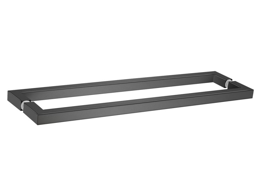 Sanco Glass Door Accessories Διπλή Λαβή / Πετσετοθήκη Σκούρο γραφίτη SET-GL0723-122
