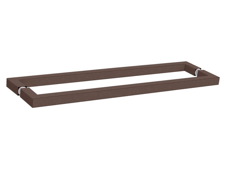 Sanco Glass Door Accessories Διπλή Λαβή / Πετσετοθήκη Wenge ανάγλυφο SET-GL0723-Α75