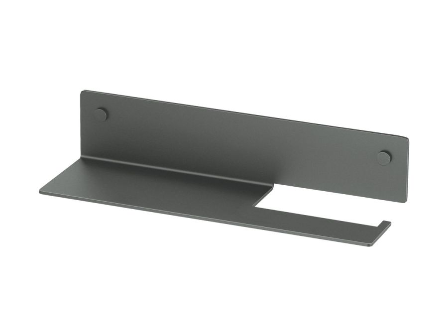 Sanco Shelves Ράφι με Χαρτοθήκη Ανθρακί ανάγλυφο SH-0504-Μ118