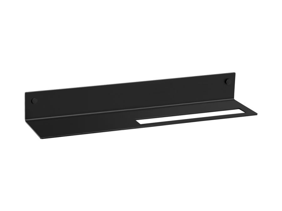 Sanco Shelves Ράφι με Πετσετοθήκη Μαύρο ματ SH-0505-Μ116
