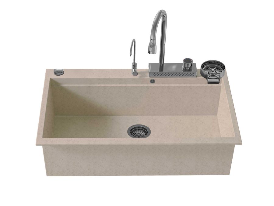Sanitec Νεροχύτης 850 Multi Ultra Granite 79×50 850-32-Sabbia-8044
