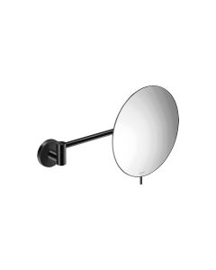 Καθρέπτης Μεγεθυντικός Επιτοίχιος Ø20x31 εκ. Μεγέθυνση x3 Black Mat Sanco Cosmetic Mirrors MR-705-M116