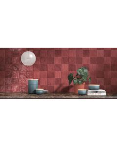 Πλακάκι Τοίχου 10*10 εκ. Γυαλιστερό Peronda Ceramicas Riad Glossy Red 