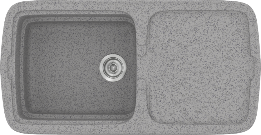 Sanitec Νεροχύτης 306 Classic 96×51 306-04-Granite-Grey