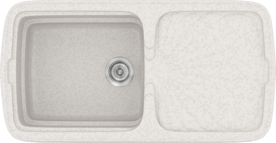 Sanitec Νεροχύτης 306 Classic 96×51 306-14-Metallic-Ice