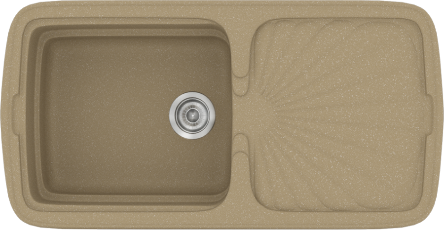 Sanitec Νεροχύτης 306 Classic 96×51 306-15-Metallic-Cream