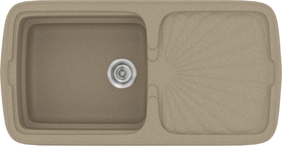 Sanitec Νεροχύτης 306 Classic 96×51 306-42-Granite-Taupe