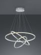 Κρεμαστό Φωτιστικό Nickel Mat 80xH150cm LED 78w 9200lm 3000-6000K Trio Lighting Aaron 352710307