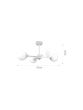 Φωτιστικό Οροφής Τετράφωτο 4xG9 D:45xY25cm Λευκό Μέταλλο-Οπαλίνα Inlight 5013-4