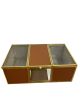 Κοσμηματοθήκη 20x12x7cm Γυάλινη με Καπάκι, Καφέ με Χρυσές Λεπτομέρειες Etoile DF-647A
