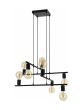 Κρεμαστό Φωτιστικό Μαύρο L65xH110cm Οκτάφωτο 8xE27 Eglo Mezzana 98909