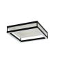 Πλαφονιέρα Οροφής Μαύρη 45x45xH15cm LED 2700-6500K 1200lm Ρυθμιζόμενη Τηλεχειριστήριο Eglo Macellara 390018