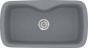 Sanitec Νεροχύτης 321 Classic 83×51 321-17-Metallic-Silver