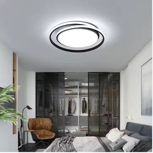 SE LED 48 AKIE BLACK CEILING 47x47x6cm  48W IP20  3CCT WITH MEMORY 2 YEARS WARRANTY Α1 HOMELIGHTING 77-50619