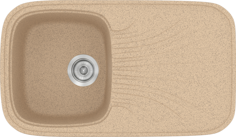 Sanitec Νεροχύτης 315 Classic 82×50 315-10-Granite-Beige