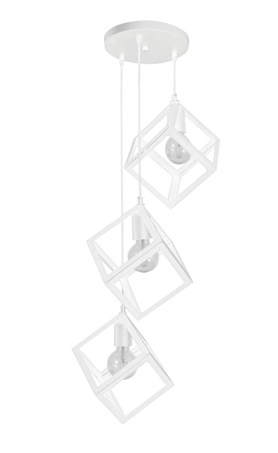 KYVOS NEW 3/L PENDEL WHITE ΚΡΕΜΑΣΤΟ PLASTIC Heronia 35-0107