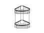 Θήκη Διπλή Γωνιακή W27xD21xY29 cm Black Mat Sanco Shower Baskets 009-M116