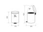 Industrial black κάδος απορριμμάτων 3L Sealskin  800868