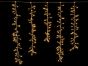 600Led Κουρτίνα Φοίνικας Επεκτεινόμενη Σταθερή Με Διάφανο Καλώδιο/Cluster Θερμό Λαμπάκι Και Μετασχηματιστή ip44 ,300 x 70cm (Kelvin: 2.500 - 3.000) Lianos 63327