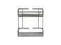 Sanco Shower Baskets Διπλή παραλ/μη Θήκη PVD gun metal βουρτσιστό 00004-PVD-05BR