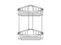 Sanco Shower Baskets Διπλή γωνιακή Θήκη Χρώμιο 00009-Α03