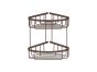 Sanco Shower Baskets Διπλή γωνιακή Θήκη Wenge ανάγλυφο 00009-Α75