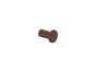 Sanco Bath Robe Hook & Door Stop Μονό Άγκιστρο Wenge ανάγλυφο 00671-Α75