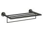 Sanco Towel racks Ραφιέρα Πετσετών PVD gun metal γυαλιστερό 00911-PVD-05PL