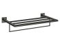 Sanco Towel racks Ραφιέρα Πετσετών PVD gun metal γυαλιστερό 00961-PVD-05PL