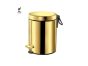Sanco Waste Bins Χαρτοδοχείο 5 lt Soft Close (AISI 304) PVD χρυσό ορείχαλκο γυαλιστερό 90605-PVD-02PL