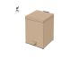 Sanco Waste Bins Χαρτοδοχείο 5lt Μόκα ματ 90677-M103