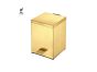 Sanco Waste Bins Χαρτοδοχείο 5lt PVD χρυσό ορείχαλκο βουρτσιστό 90677-PVD-02BR