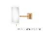 Sanco LED Cosmetic mirrors Μεγεθυντικός καθρέπτης x3 με LED PVD θερμό μπρονζέ βουρτσιστό MRLED-305-PVD-01BR