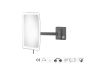 Sanco LED Cosmetic mirrors Μεγεθυντικός καθρέπτης x3 με LED Ανθρακί ανάγλυφο MRLED-305-Μ118