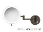 Sanco LED Cosmetic mirrors Μεγεθυντικός καθρέπτης x3 με LED Σκούρο μπρονζέ ματ MRLED-701-DM25