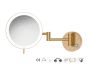 Sanco LED Cosmetic mirrors Μεγεθυντικός καθρέπτης x3 με LED PVD θερμό μπρονζέ βουρτσιστό MRLED-701-PVD-01BR