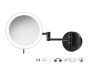 Sanco LED Cosmetic mirrors Μεγεθυντικός καθρέπτης x3 με LED Μαύρο ματ MRLED-701-Μ116